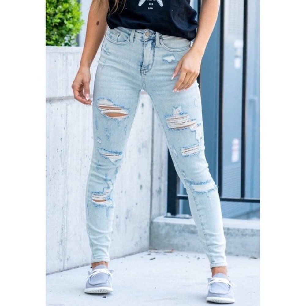 NWT JUDY BLUE Jeans 20W Bellevue High Rise Tummy Control Top Skinny JB88431LT